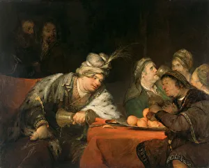 The Banquet of Ahasuerus, 1680s. Artist: Gelder, Aert de (1645-1727) The Banquet of Ahasuerus, 1680s. Artist: Gelder, Aert de (1645-1727)