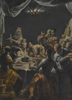 Banqueting Prints: The Banquet of Ahasuerus, unknown date. Creator: Giuseppe Varotti