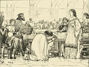 The Last Banquet of Alboin, (c570AD), 1890. Creator: Unknown The Last Banquet of Alboin, (c570AD), 1890. Creator: Unknown