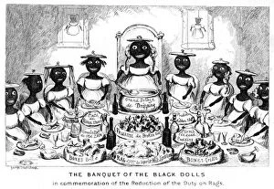 The Banquet of the Black Dolls, 19th century.Artist: George Cruikshank