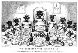 The Banquet of the Black Dolls, 19th century.Artist: George Cruikshank The Banquet of the Black Dolls, 19th century.Artist: George Cruikshank