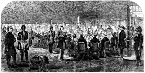 East Meets West Prints: The banquet on board the Viceroy of Egypt's yacht