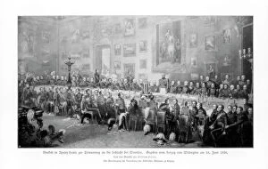 Arthur Wellesley Gallery: Banquet commemorating the victory at Waterloo, 1836 (1900)