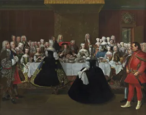 Charles Vi Prints: A Banquet at the Court of the German Emperor Charles VI
