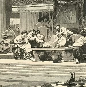 Anxiety Collection: The Banquet of Damocles, 1890. Creator: Unknown