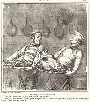 Controversy Prints: Un banquet d'hippophages, 1865
