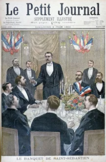 Banquet of french nationalist and Paul Deroulede, Saint-Sebastien, Belgium, 1900. Artist: Oswaldo Tofani