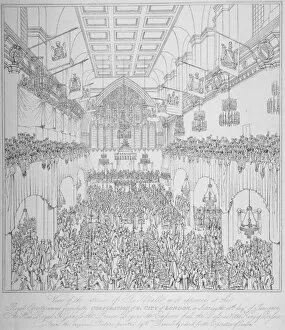 Czar Alexander I Gallery: Banquet at the Guildhall, City of London, 1814 (1815)