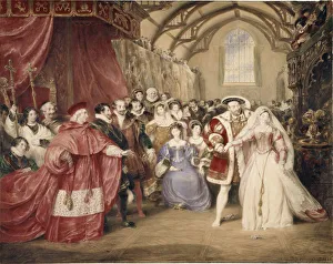 The Banquet of Henry VIII in York Place. Artist: Stephanoff, James (1789-1874)