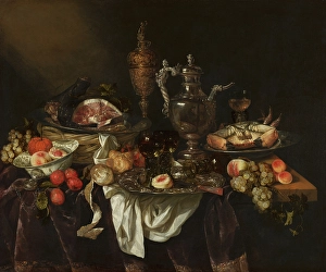 Abraham Hendriksz Van Beijeren Prints: Banquet Still Life, c1640-1690. Creator: Abraham van Beyeren