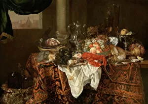 Wan Li Porcelain Gallery: Banquet Still Life. Creator: Beijeren, Abraham Hendricksz, van (1620 / 21-1690)
