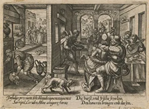 Passe Gallery: Banquet with Musicians, ca. 1600. Artist: Passe, Crispijn van de, the Elder (1564-1637)