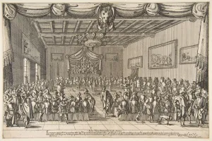 De Medici Prints: Banquet of the Piacevoli, 1627. Creator: Stefano della Bella