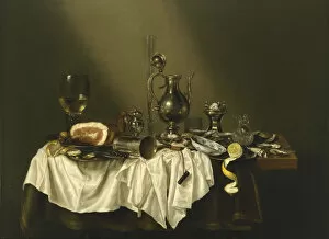 Daybreak Gallery: Banquet Piece with Ham, 1656. Artist: Heda, Willem Claesz (1594-1680)