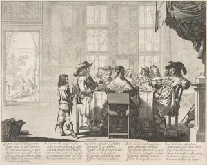 Banqueting Hall Gallery: The Banquet of the Rich Man, mid to late 17th century. Creator: Abraham Bosse