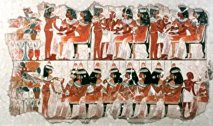 In A Row Prints: Banquet Scene, 1350 BC