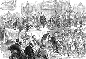 Portsmouth Prints: Banquet to Sir Garnet Wolseley at Portsmouth, 1874. Creator: Unknown