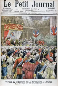 Occasion Prints: A banquet for the visiting French president, Guildhall, London, 1903