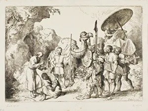 Dietrici Prints: Baptism of the Chamberlain of Queen Candace of Ethiopia