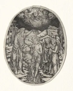 Baptism of Christ, 1400s. Creator: Unknown