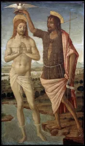 Sienese School Prints: The Baptism of Christ, after 1486. Artist: Guidoccio Cozzarelli
