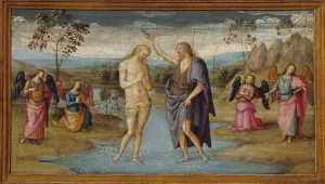 Pietro Perugino Gallery: The Baptism of Christ, 1500 / 05. Creator: Perugino