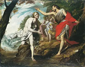 Cousin Prints: The Baptism of Christ, 1601. Creator: Giovanni Battista Crespi