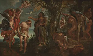 Peter Paul Reubens Prints: The Baptism of Christ, 1604-1605. Creator: Peter Paul Rubens