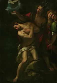 River Jordan Asia Prints: The Baptism of Christ, 1615-1618. Creator: Giulio Cesare Procaccini
