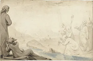 River Jordan Asia Prints: The baptism of Christ, 1617-c.1623. Creator: Gerard ter Borch I