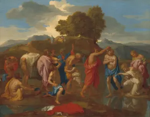 River Jordan Asia Prints: The Baptism of Christ, 1641 / 1642. Creator: Nicolas Poussin