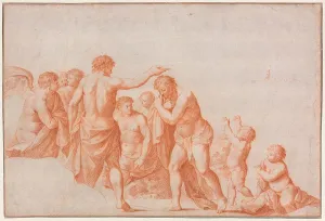 River Jordan Asia Prints: The Baptism of Christ, 1641/67. Creator: Cornelis van Poelenburgh