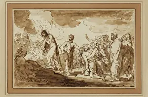 Ritual Prints: The Baptism of Christ, 1813. Creator: Benjamin West