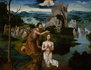 The Baptism of Christ, ca 1515. Artist: Patinir, Joachim (ca. 1480-1524) The Baptism of Christ, ca 1515. Artist: Patinir, Joachim (ca. 1480-1524)