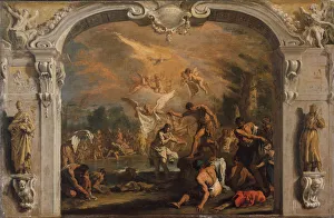 St John Prints: The Baptism of Christ, ca. 1713-14. Creator: Sebastiano Ricci