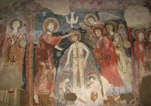 Apostles History Gallery: The Baptism of Christ, ca 950. Creator: Anonymous
