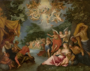 River Jordan Asia Prints: The Baptism of Christ. Creator: Johannes Rottenhammer the elder
