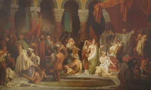 Franks Prints: The baptism of Clovis. Artist: Rigo, Jules Vincent (1810-1892)