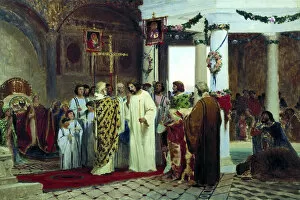 Images Dated 15th March 2011: The Baptism of grand prince of Kiev Vladimir the Great in 987, 1883