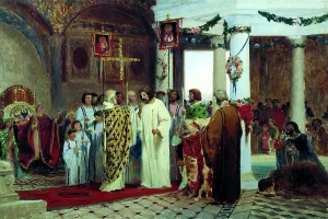 Sergei Ivanovich 1820 1893 Prints: The Baptism of grand prince of Kiev Vladimir the Great in 987, 1883