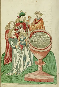 Diebold Lauber Prints: Baptism of King Avenir; Barlaam und Josaphat