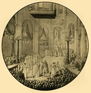 Napoleon 1 Prints: Baptism of Napoleon II, Notre Dame, Paris, 10 June 1811, (1921). Creator: Unknown