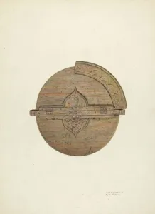 Font Prints: Baptismal Font, c. 1937. Creator: Gerald Transpota