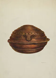 Baptismal Font, c. 1937. Creator: Gerald Transpota