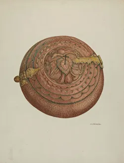 Baptismal Font, c. 1941. Creator: William Kieckhofel