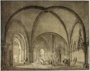 Alter Prints: Baptismal Hall and Cloisters in the Cathedral at Mainz