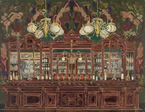 Harnly Perkins Prints: Bar, 1935 / 1942. Creator: Perkins Harnly