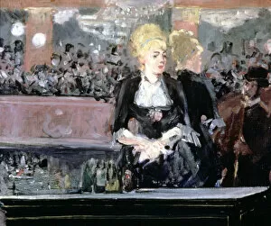 Barmaid Gallery: Bar at Folies Bergere, 1881. Artist: Edouard Manet