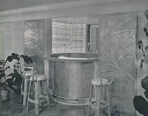 Bar in the home of Mr. and Mrs. Miles Gray, 1942