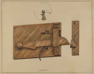 Bar Latch, c. 1936. Creator: Jack Staloff